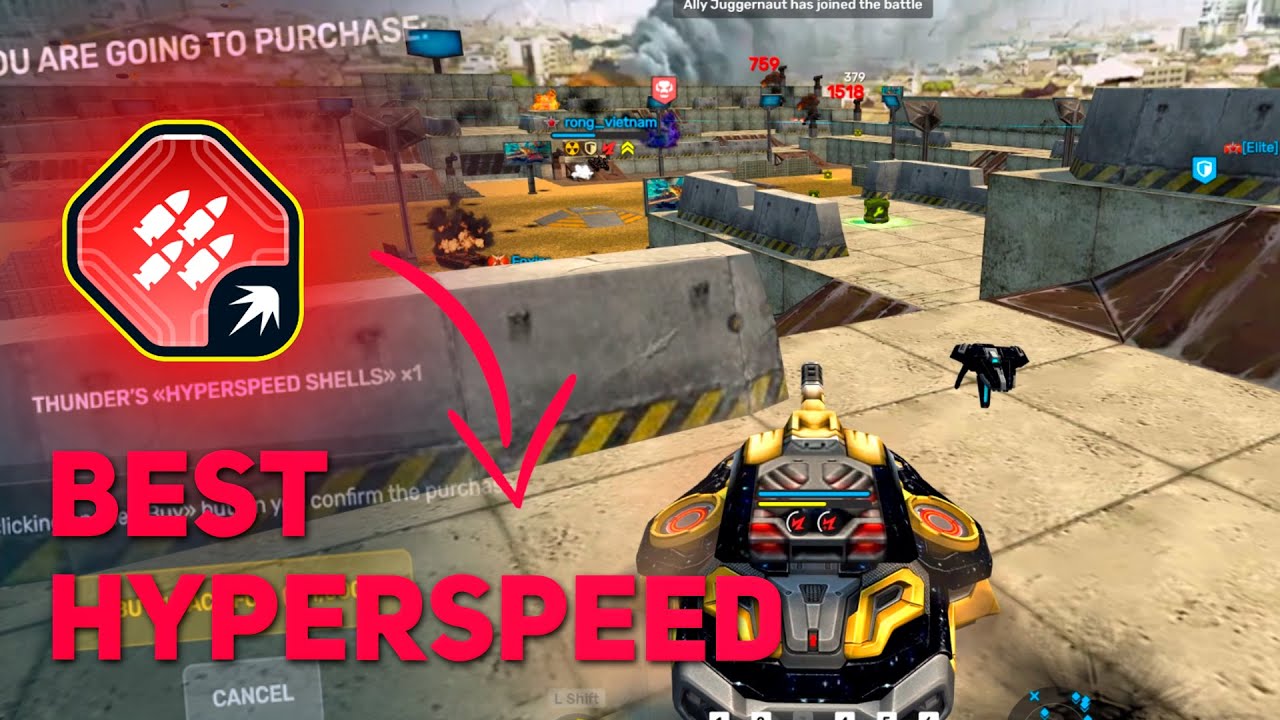Tanki Online - Thunder Hyperspeed Shells Montage | BUILD & FIGHT Reward