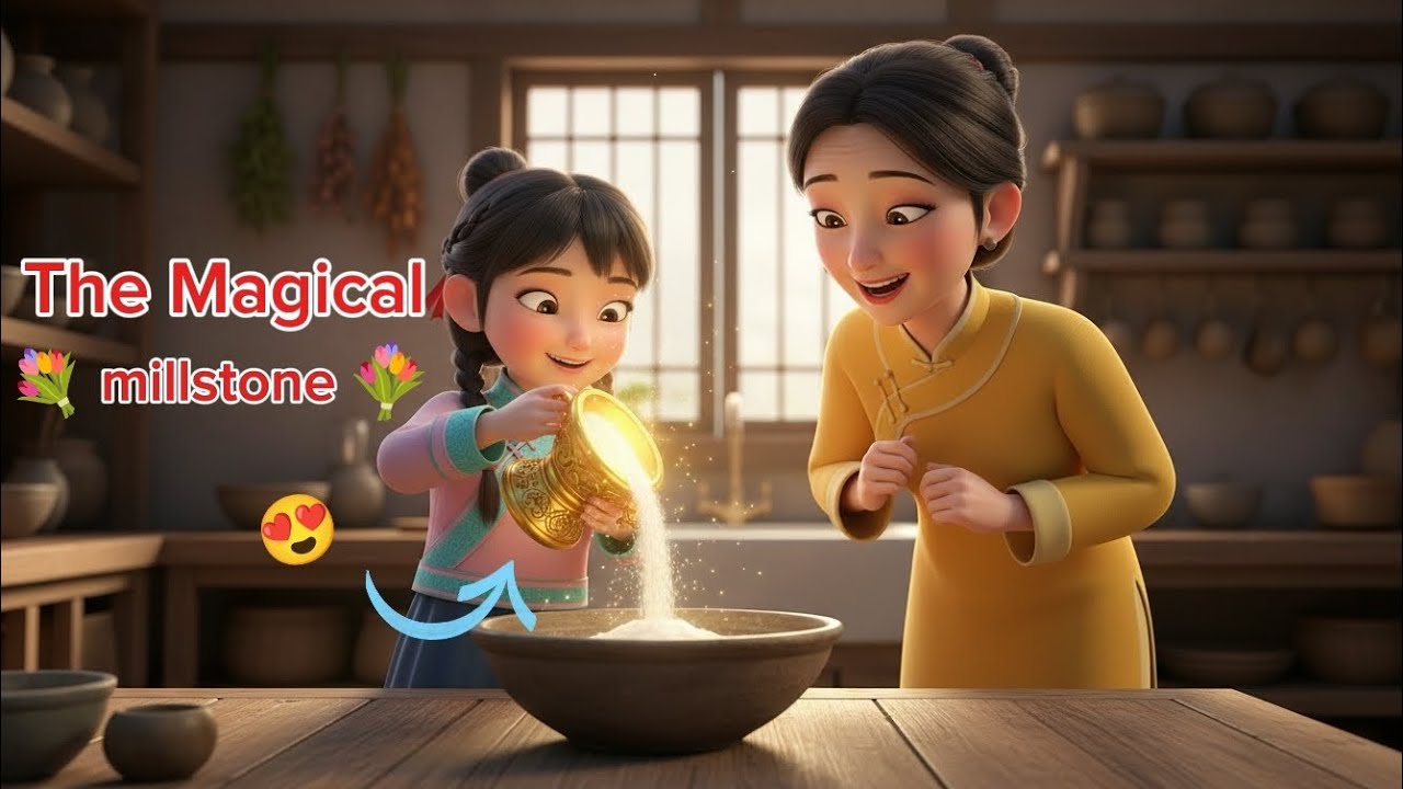 Anaya fairy tales : The kind girl and the magical millstone story in Urdu 😊