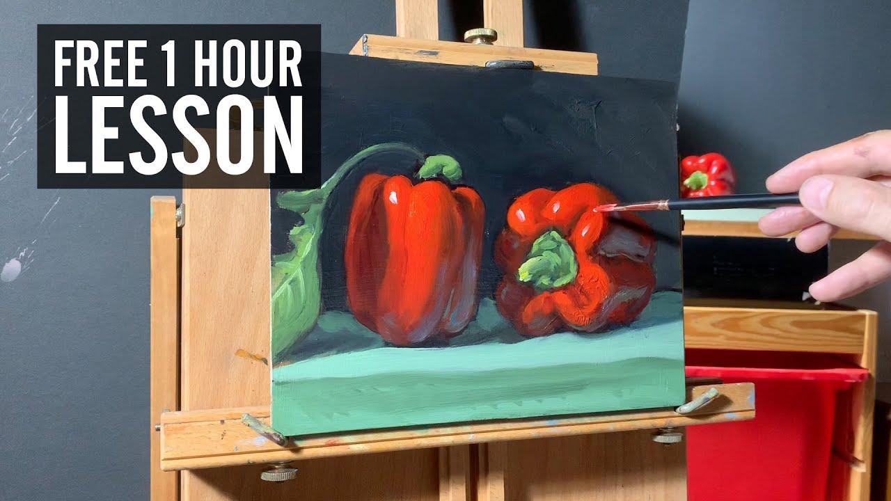 Lesson demonstration: how to paint a realistic still life in oil by Aleksey Vaynshteyn