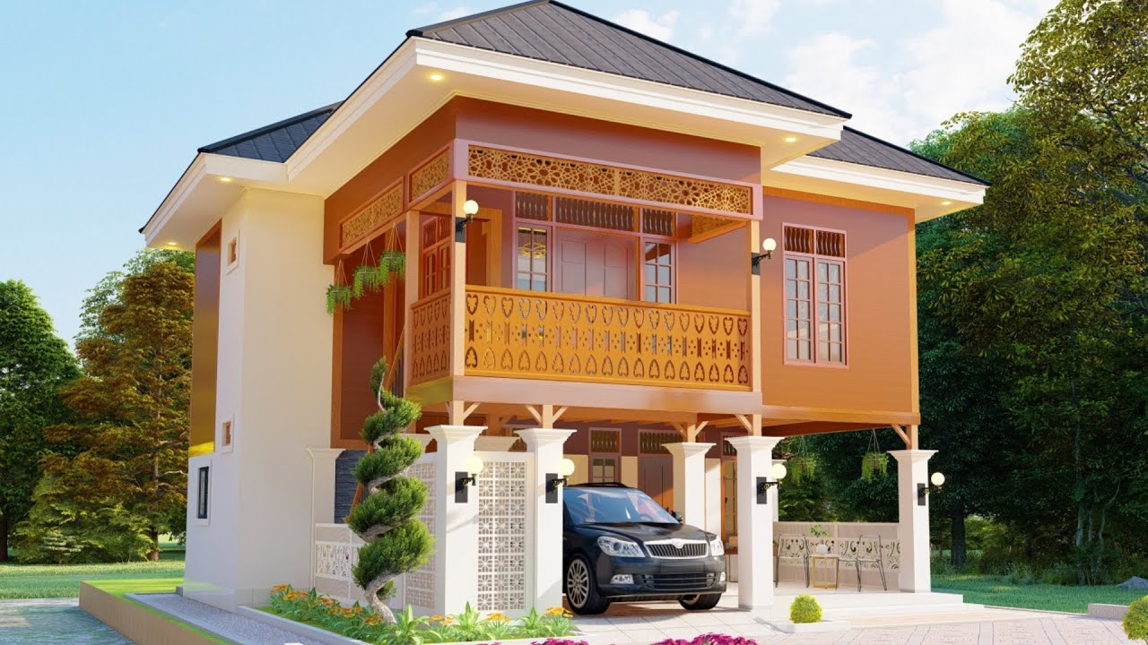 Amazing..!!The design of a simple small house 8x9m is really beautiful