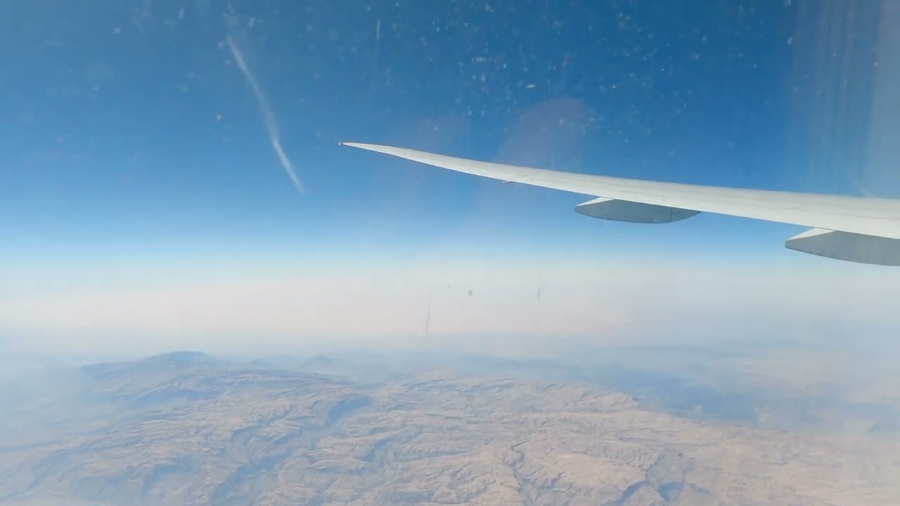 Emirates flight from India to Dubai in 10 mins (4K) | Timelapse
