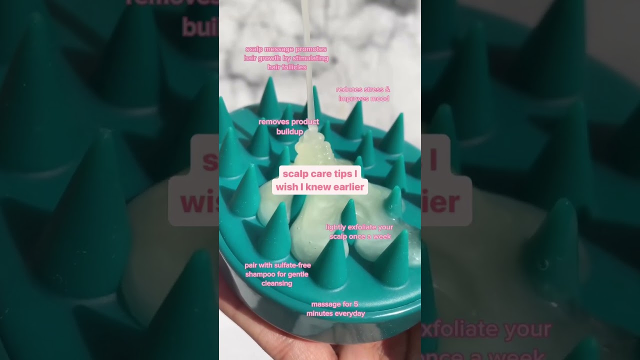 You Need a Scalp Massage RN💦 #shorts cocoandeve #haircare