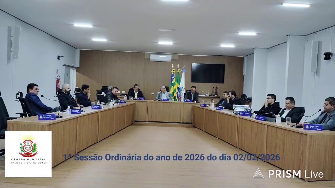 1ª Sessão Ordinária do ano de 2026 do dia 02/02/2026