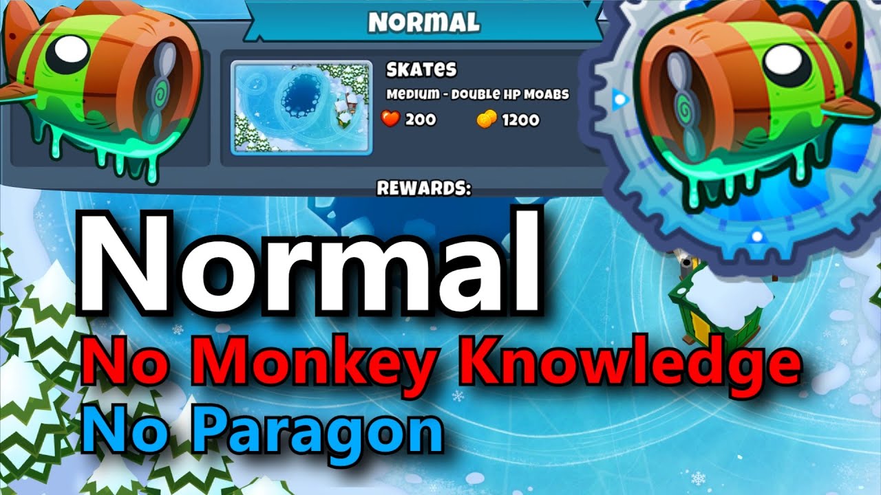 BTD6 Bloonarius Normal Tutorial || No Monkey Knowledge  || Skates