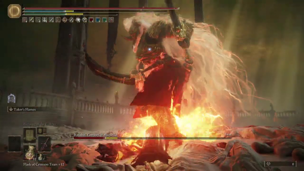 Max Level Blasphemous Blade Build VS Consort Radahn - No Hit