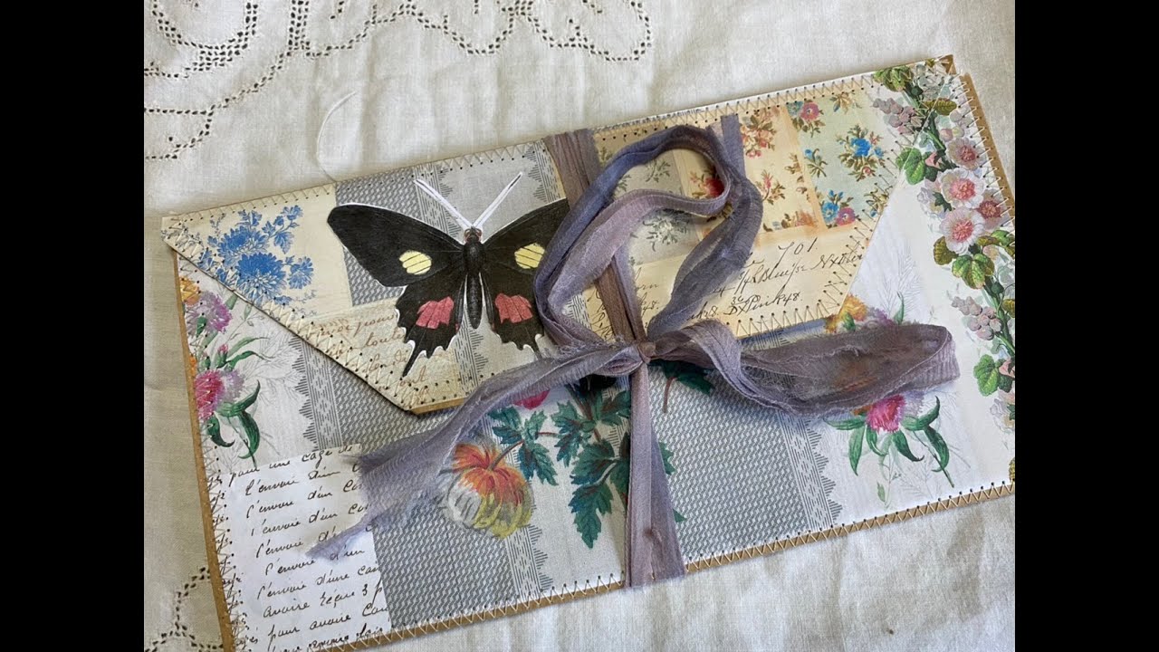 Craft with me | Paper bag clutch accordian folder
