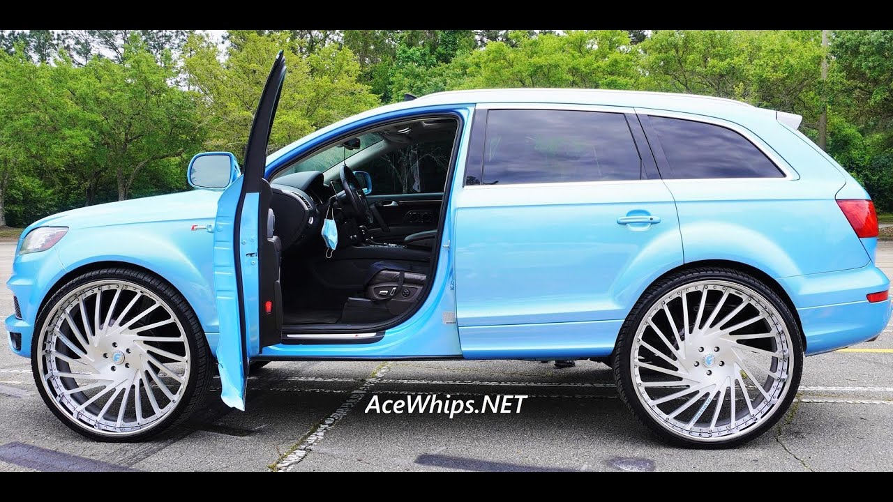 Outrageous Q7 Audi on Brushed 30” Forgiatos