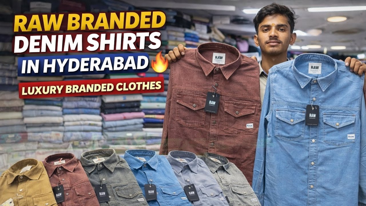 RAW BRANDED DENIM SHIRTS IN HYDERABAD 🔥 Luxury Branded Clothes at Best Price