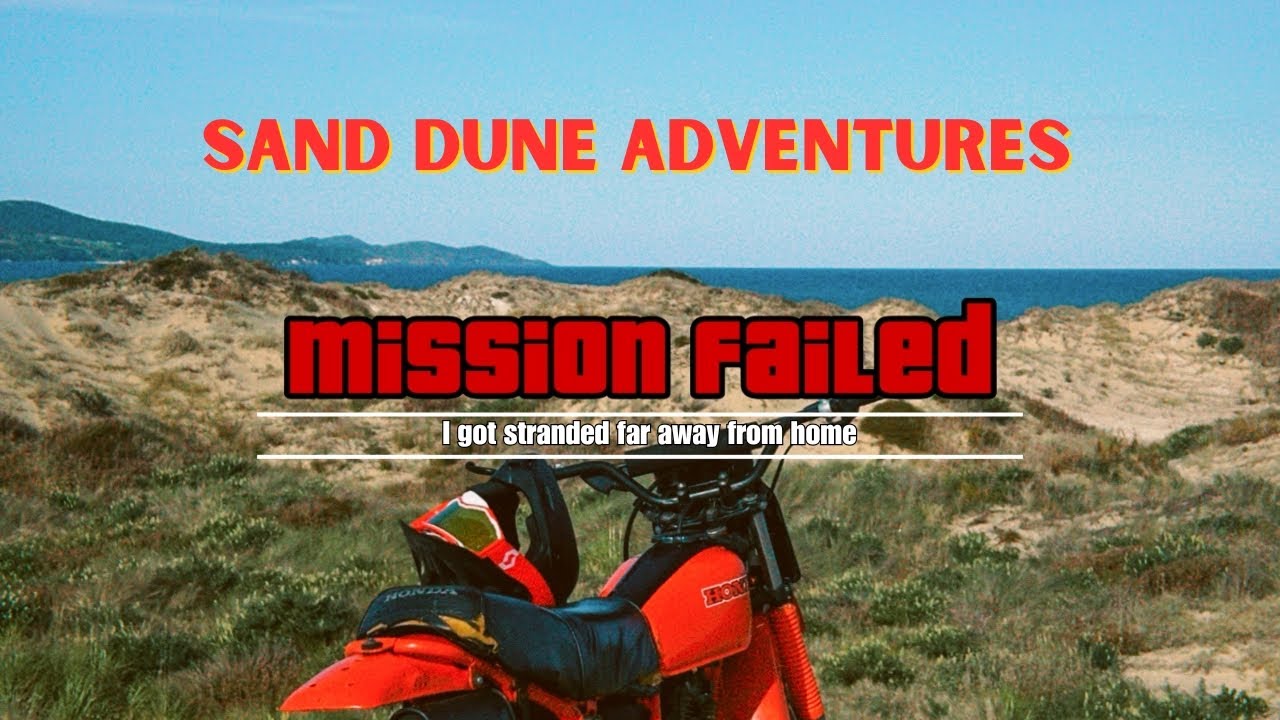 Vintage Dirt Bike Chaos: When Nothing Goes To Plan | Sand dune mission Fail | Honda XL185