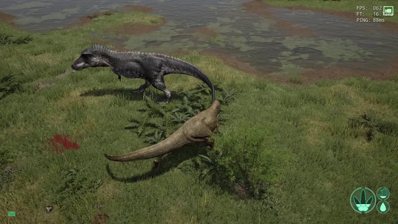 SubRex vs Rex Adult - 1v1 - The Isle Gameplay