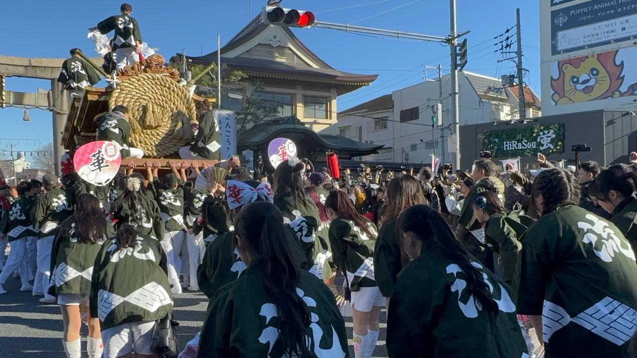 令和８年　平野郷杭全神社　注連縄上げ　流町　宮入