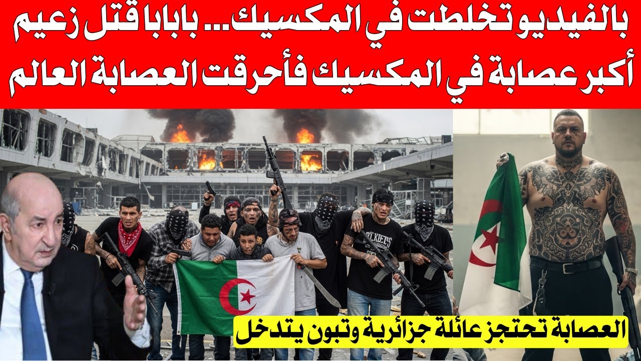 شاهد بالفيديو تخلطت في المكسيك… بعد سقوط زعيم أكبر عصا،،بة في المكسيك العصا،،بة تحتجز عائلة جزائرية 