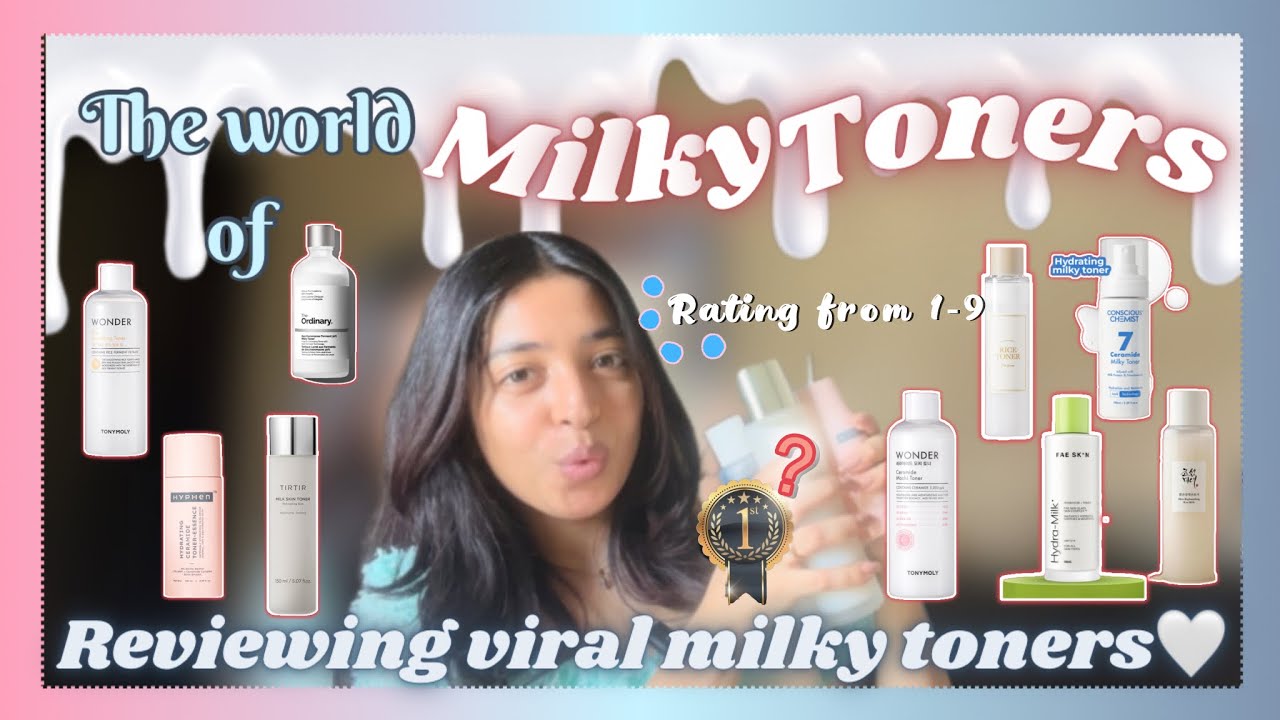 Reviewing VIRAL MILKY TONERS🤩 #skincare #youtube