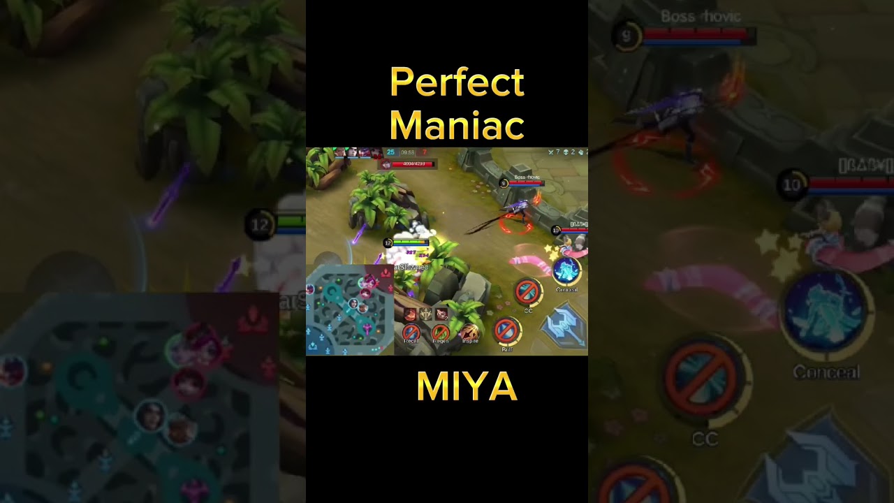 🔥Miya Perfect Maniac mlbb 2023 #mlph #miya #short