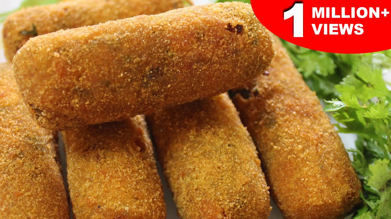 Crispy Vegetable Cutlets | Easy To Make Appetizers | Tea Time Snacks Recipes | Kanak's Kitchen