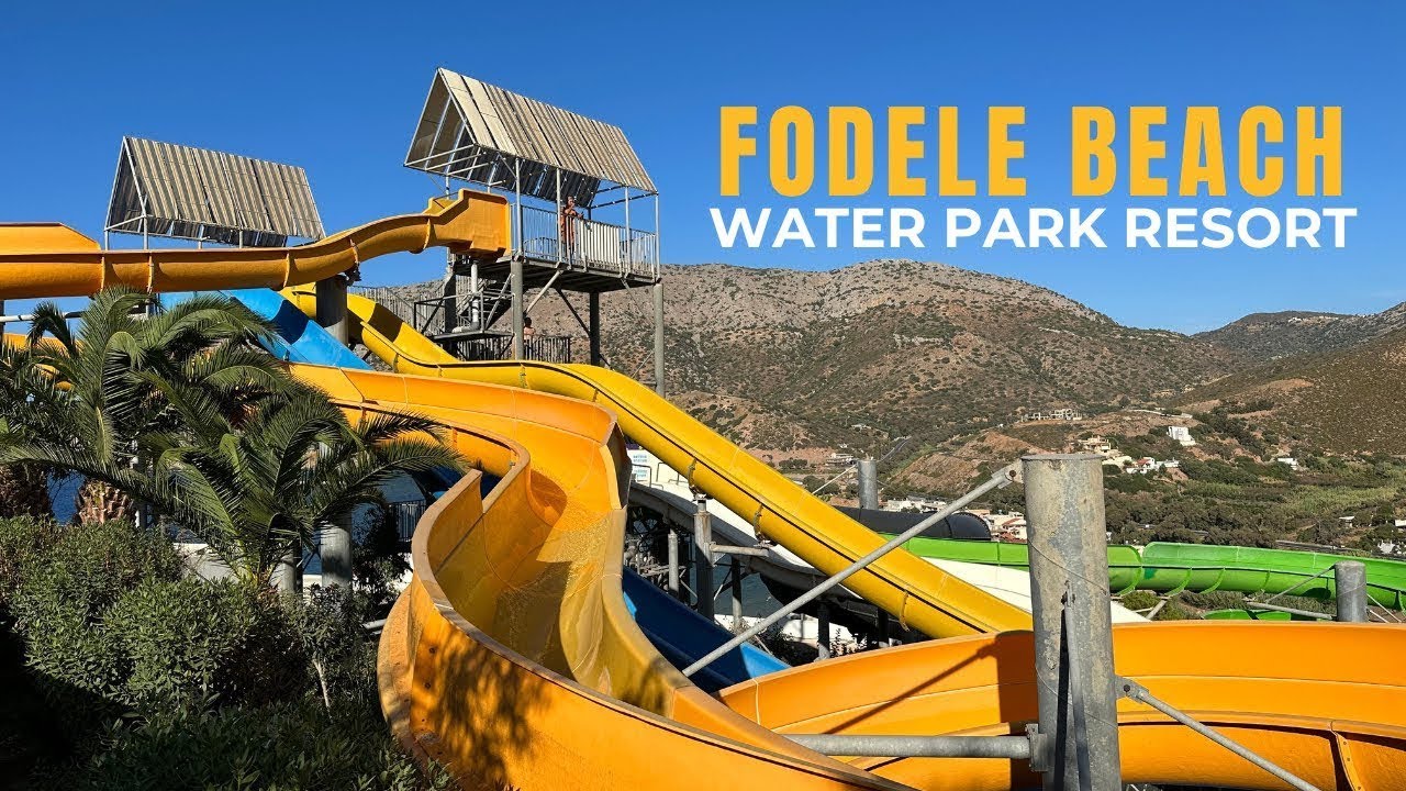 Fodele Beach Water Park Resort, Crete. 5 star all inclusive hotel tour.