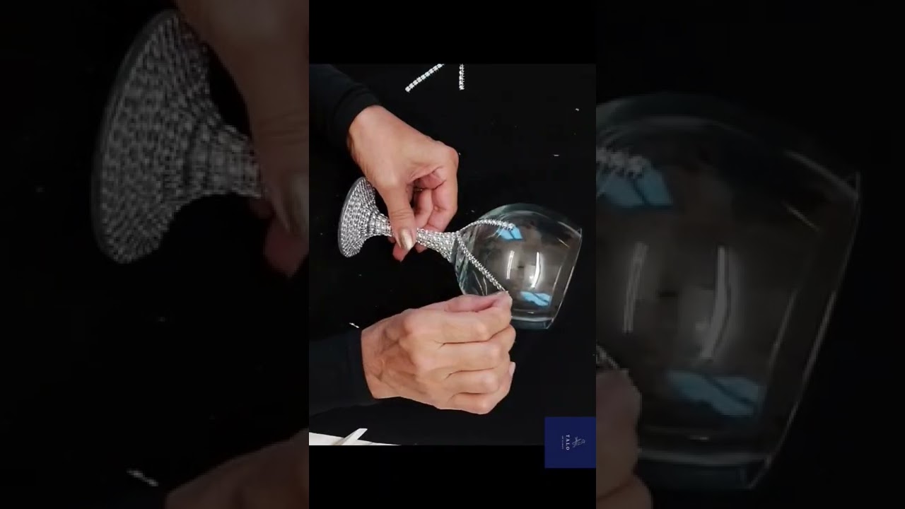 How to decorate Christmas glass#diycrafts #short #wine glass