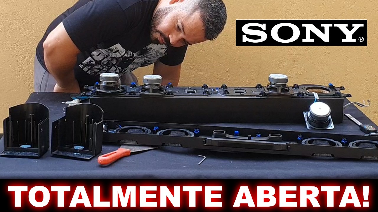 🟢 Sony MHC GT3d TOTALMENTE ABERTA! Qual o TAMANHO do ímã do autofalante de GRAVE ?