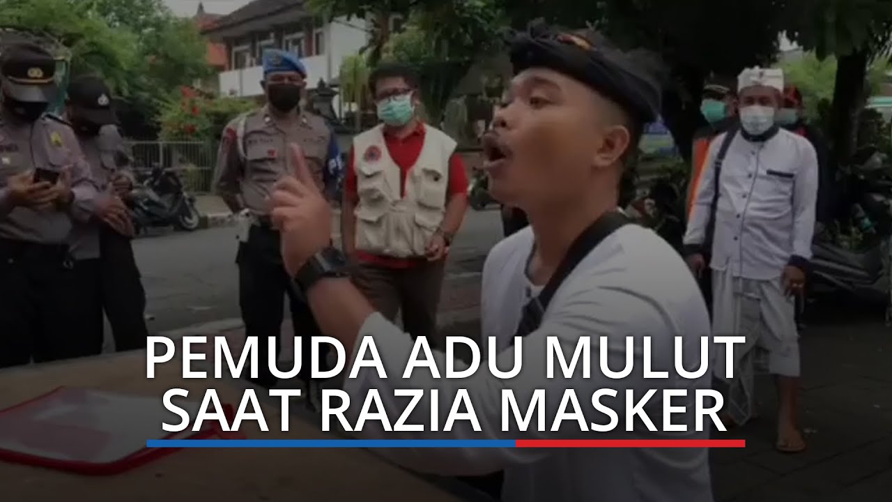 Video Viral Pemuda Adu Mulut saat Terjaring Razia Masker, Emosi Didenda Rp 100 Ribu