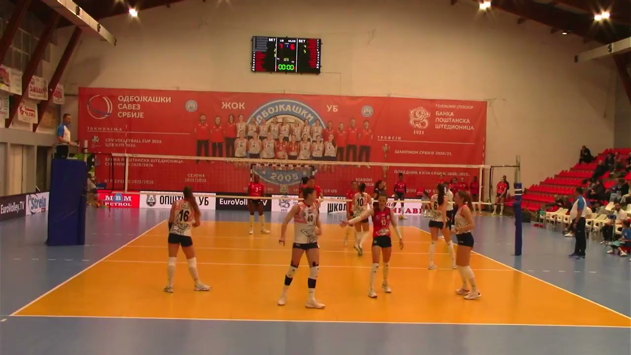 2025 11 26 CEV UB Mulhouse - Masa Knezevic #6 in white and red