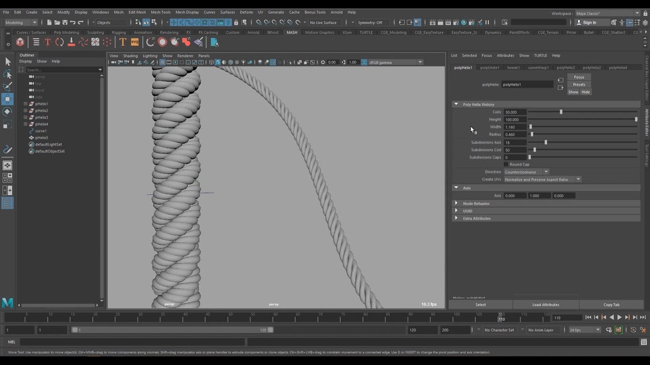 How to Model Rope (Maya Tips & Tricks)