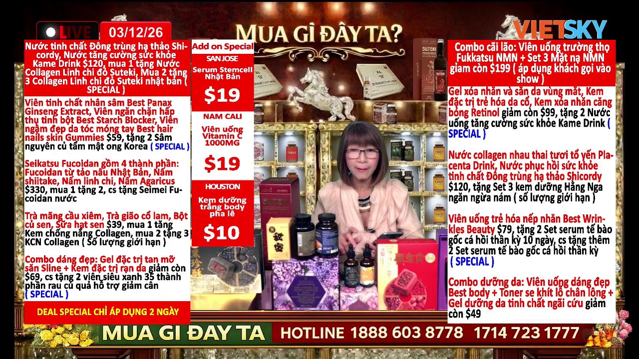 MUA GÌ ĐÂY TA? 03/12/2026/7:00pm
