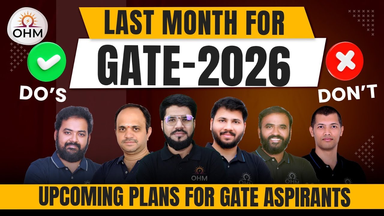 Last Month Strategy for GATE 2026 | Do’s & Don’ts + Marathon Announcement