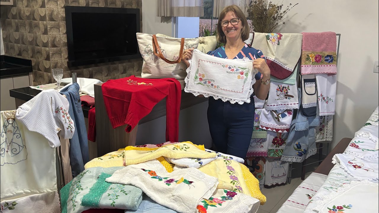 DEIXEI A ROÇA PELO ARTESANATO - OS BORDADOS MAIS LINDO QUE VOCÊ JÁ VIU- MARLI DE PETROLANDIA 