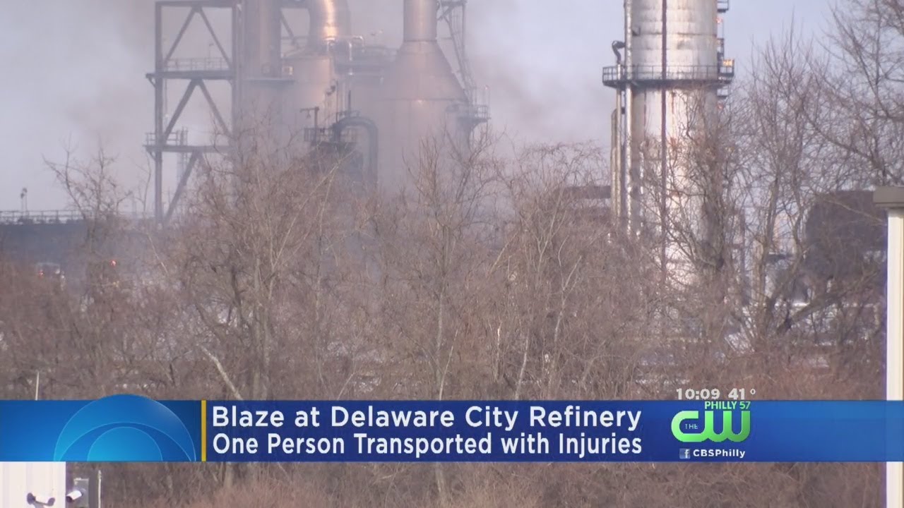 One Injured In Refinery Fire In Delaware