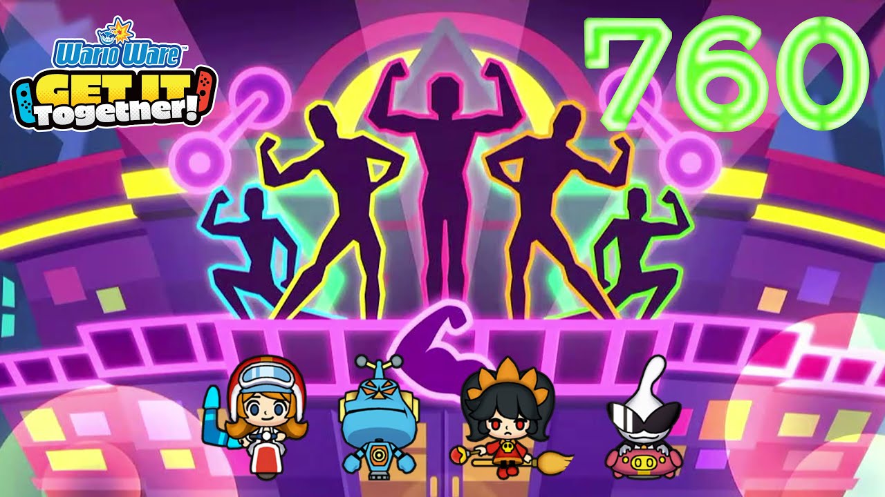 Sports Stage Score 760 with Crew of 4 | WarioWare: Get It Together!