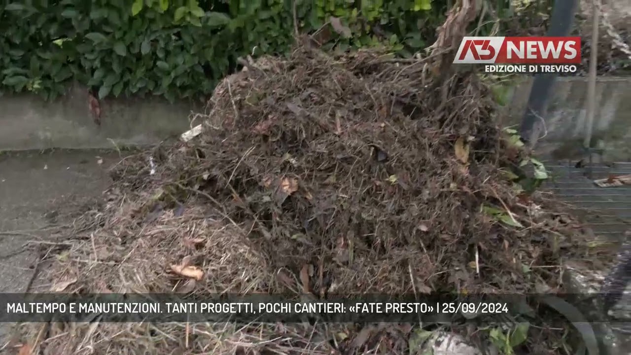 MALTEMPO E MANUTENZIONI. TANTI PROGETTI, POCHI CANTIERI: «FATE PRESTO» | 25/09/2024