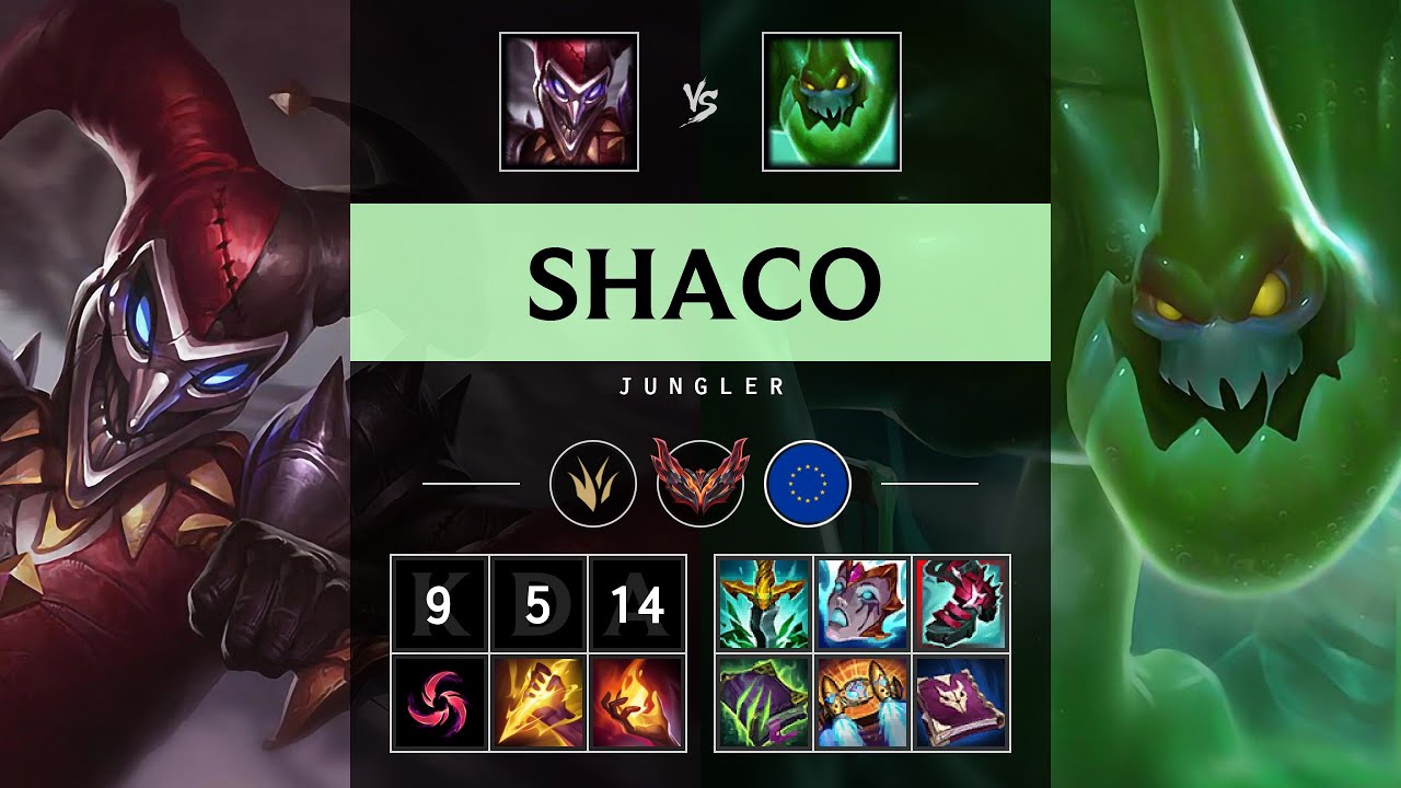 Shaco Jungle vs Zac - EUW Grandmaster Patch 25.17