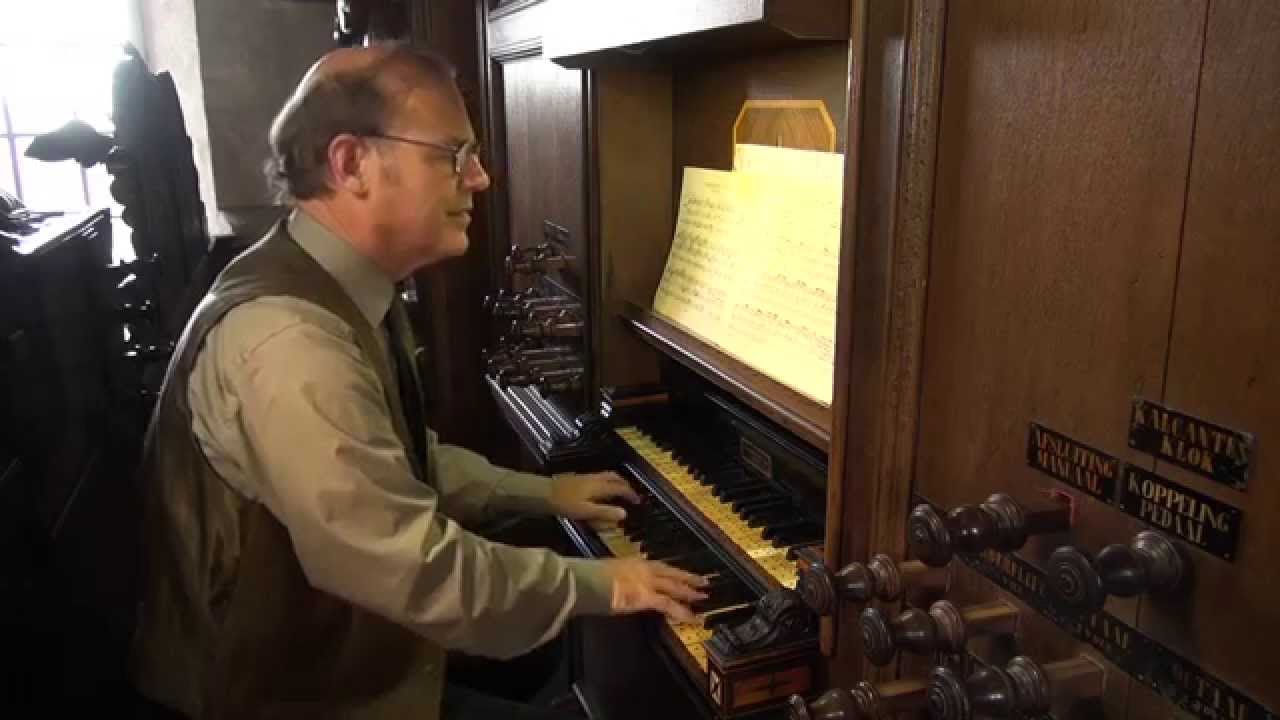 J.S. Bach - Praeludium et Fuga ES Dur [BWV 552] - Willem van Twillert -  Hinsz organ [1733) Leens NL