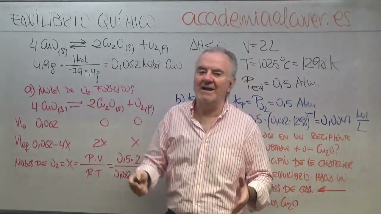 2º BACHILLERATO. EQUILIBRIO QUÍMICO. CONSTANTES DE EQUILIBRIO. PRINCIPIO DE LE CHATELIER.