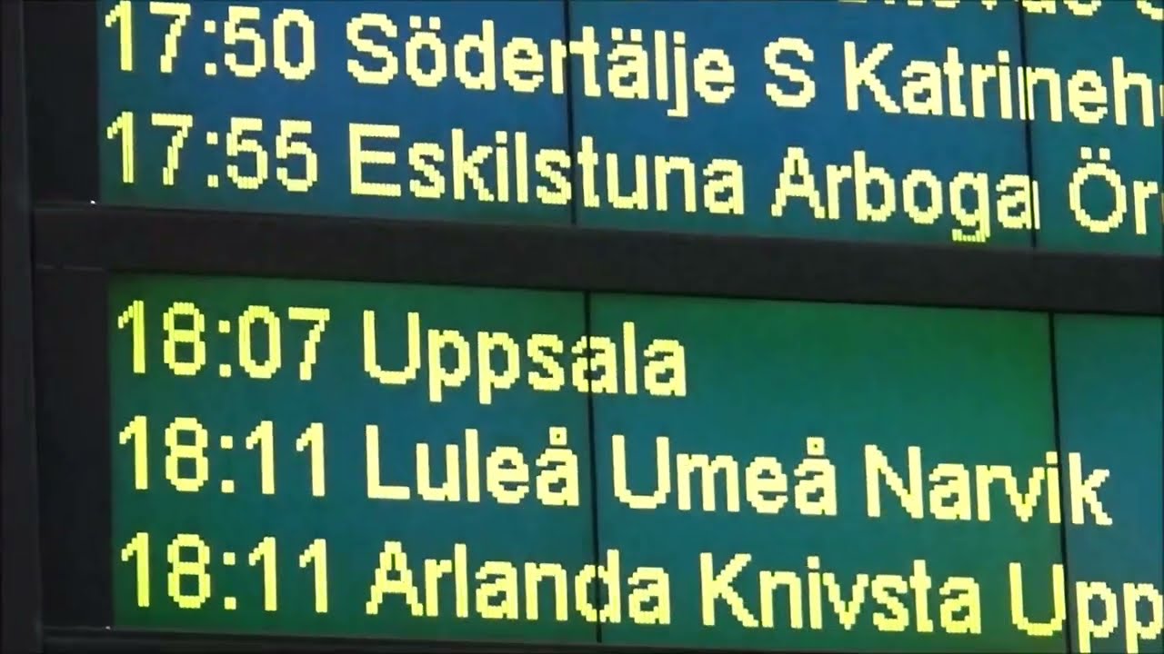Train trip Vy Nattåg 94 Stockholm Central - Narvik Stn