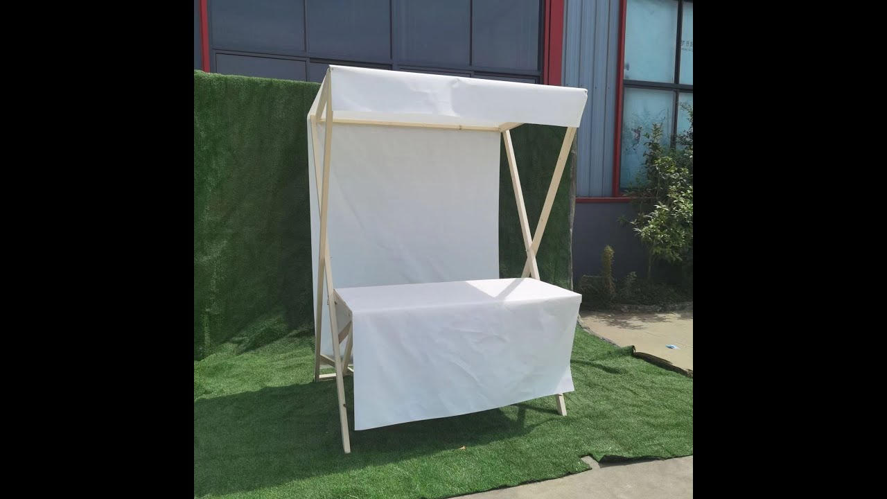 Wooden Market Stall Booth Setup Tutorial