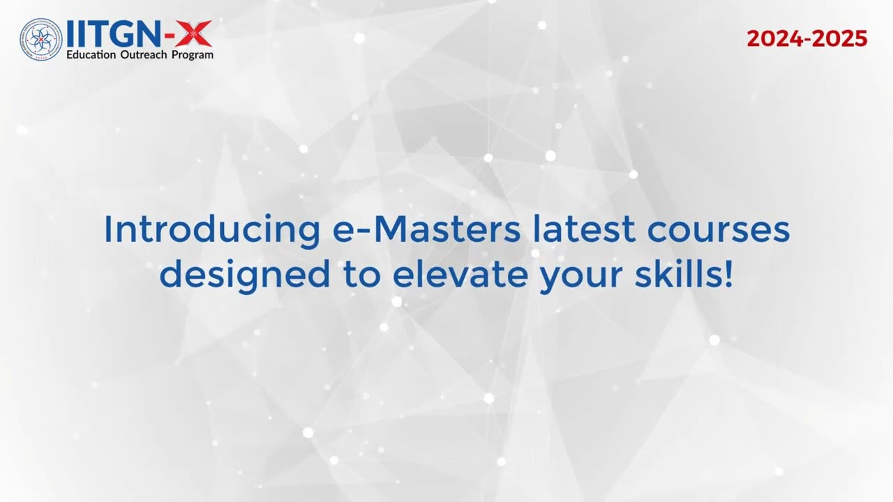 IIT Gandhinagar- Upcoming e-Masters Degree Program (2024-2025)