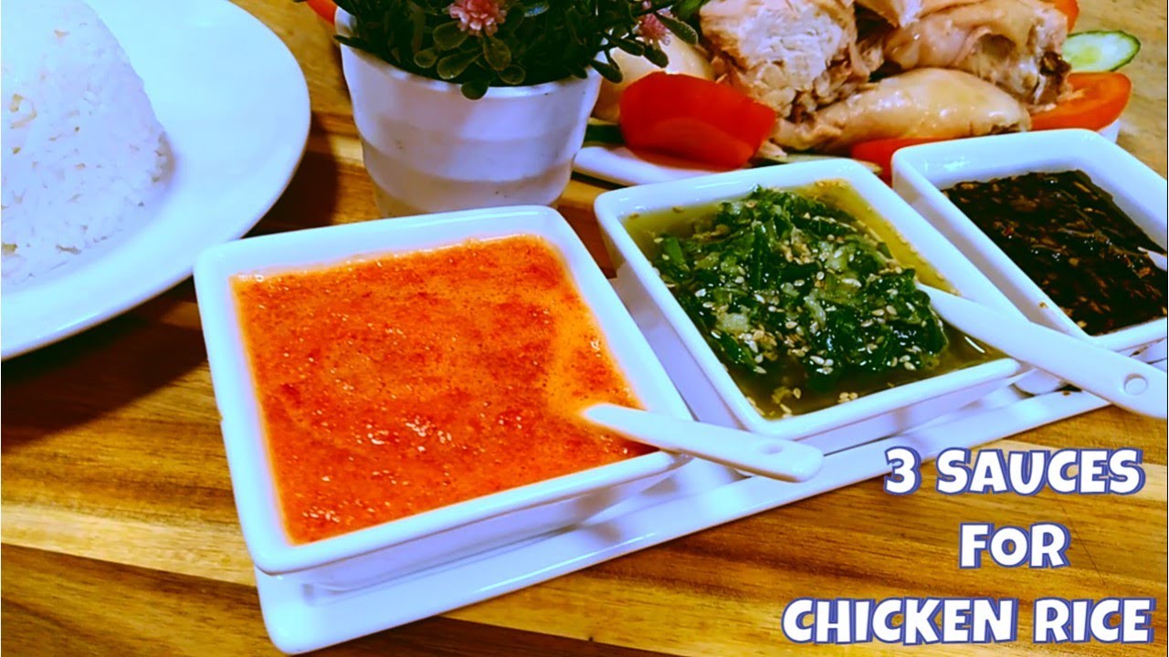 3 Delectable Sauces for Hainanese Chicken Rice /Chicken Rice/Sauces for Hainanese Chicken Rice
