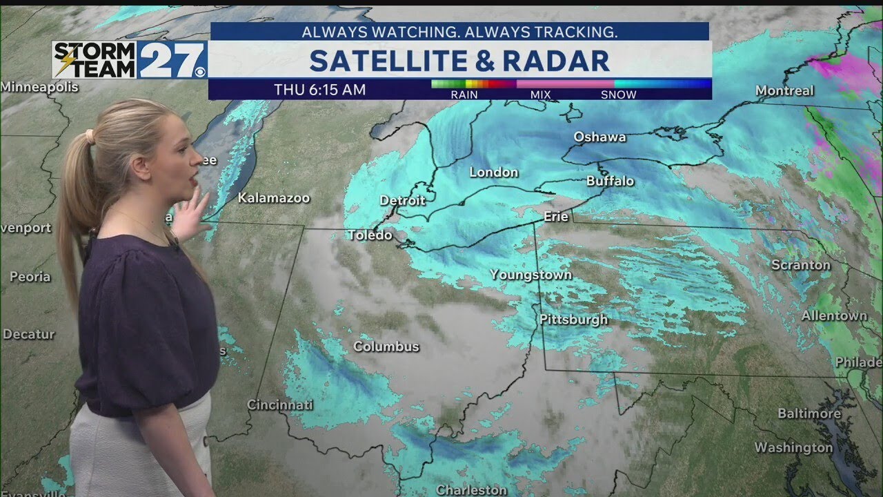 Scattered lake effect snow showers Thursday