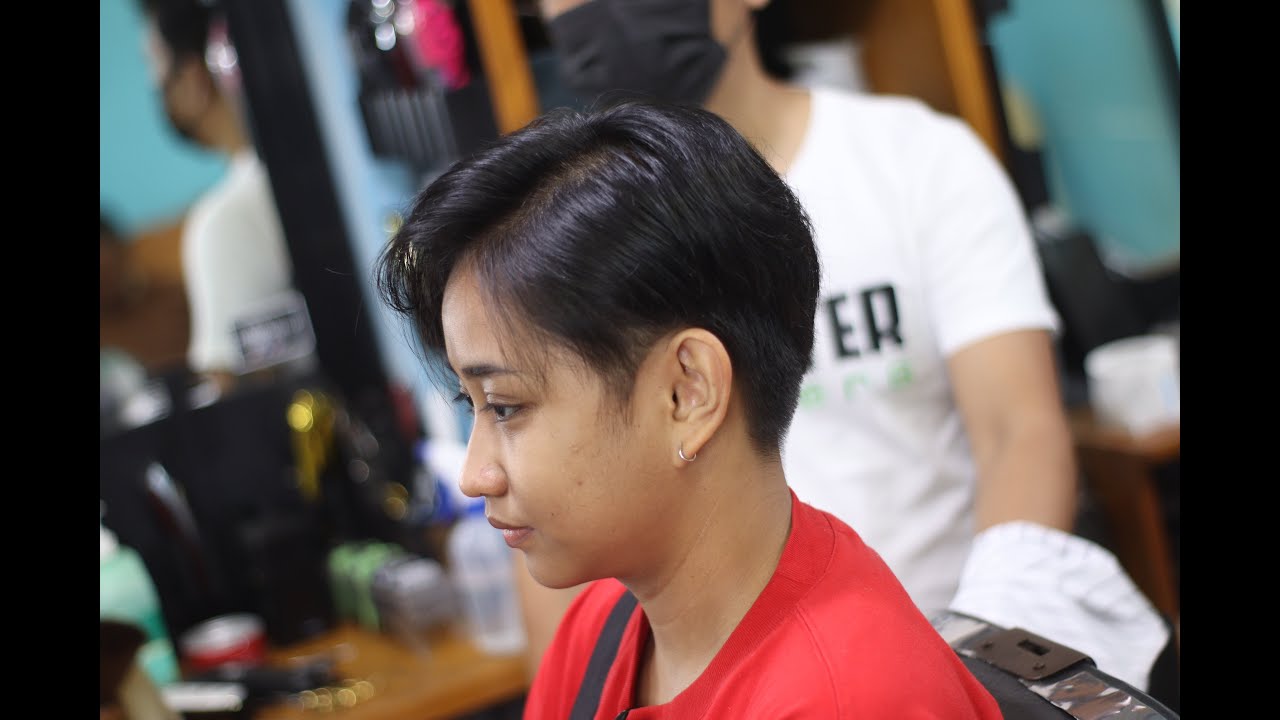 TWO BLOCK HAIRSTYLE FOR GIRLS #jojosbarbershop #hairstyle #trending #barbershop