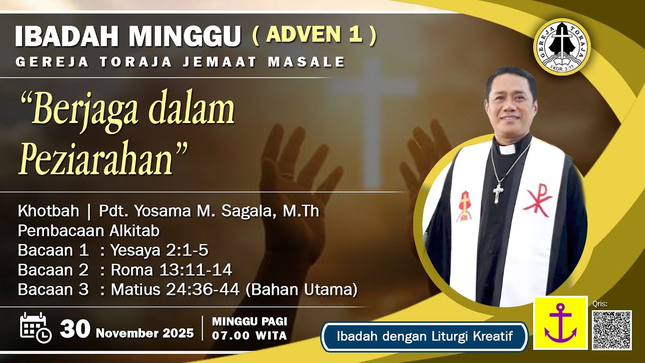 🔴 Ibadah Minggu | Gereja Toraja Jemaat masale | Minggu, 30 November 2025 | 07.00 WITA