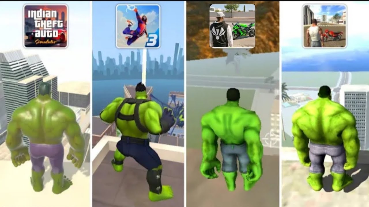 Hulk jumping in all indian GTA games 🎯💯#hulk 