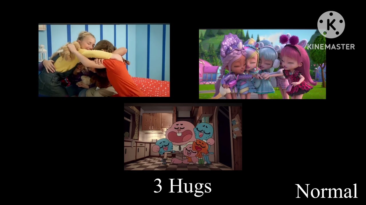 3 Hugs Normal and Funny