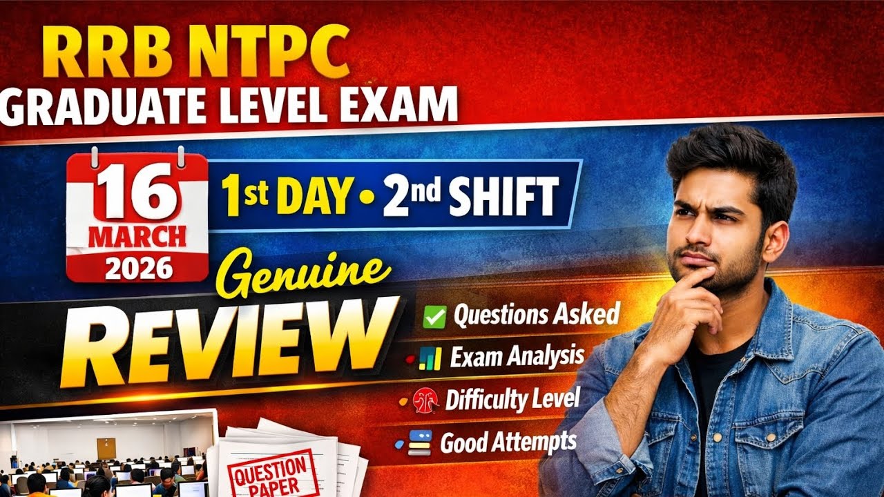 Aaj hi tha mera paper, Genuine Review hai 😎 #rrbntpc #ntpcexam #ntpcgraduatelevel