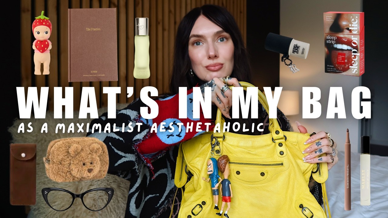 WHAT'S IN MY EVERYDAY BAG AS A MAXIMALIST: Summer Fridays Lip Stain, Lore fragrance, Sonny Angels