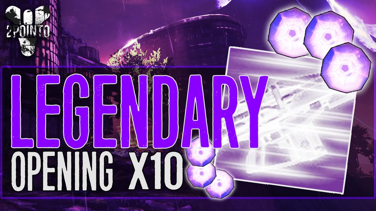Destiny: 10 Legendary Engram Opening &ldquo;The Taken King&rdquo; Destiny Cryptarch Decoding Gameplay