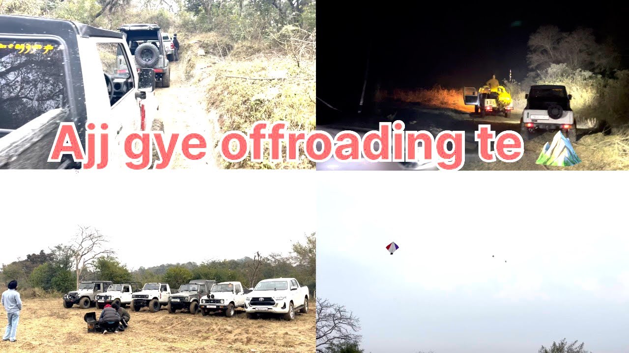 Ajj gye offroading te ⛰️| offroading te chdaye patang | mahol bnya 1 no 