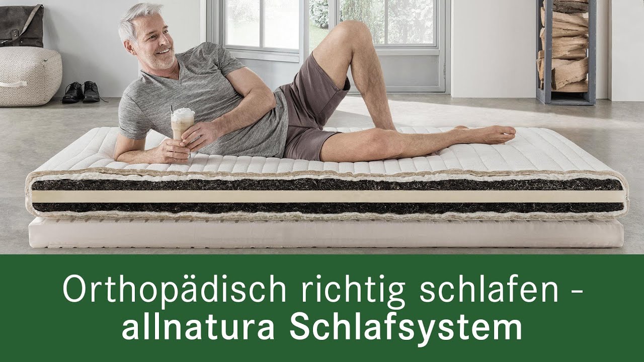 Orthopädisches Schlafsystem - Nutzen und Vorteile | allnatura Schlafsystem