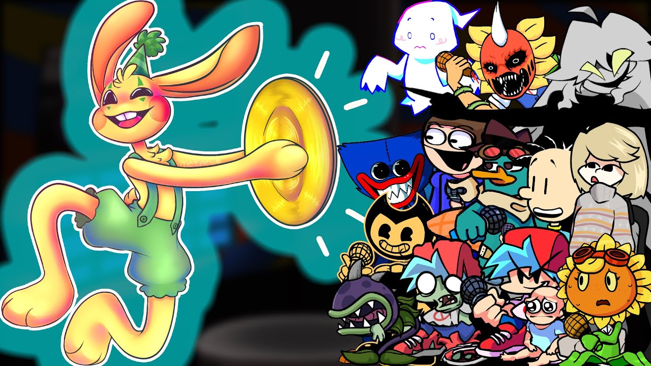 FNF Musical Memory(Vs Bunzo Bunny Lovely) But Different Characters Sing It🎵Everyone(Poppy Funktime)