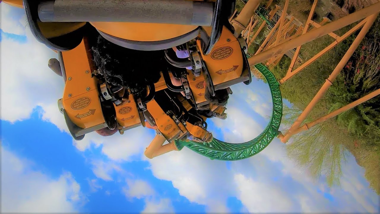 Cheetah Hunt On Ride POV (4K) Back Row - Busch Gardens Tampa